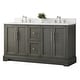 preview thumbnail 19 of 26, Vanity Art 60" Double Sink Bathroom Vanity with Top & Backsplash