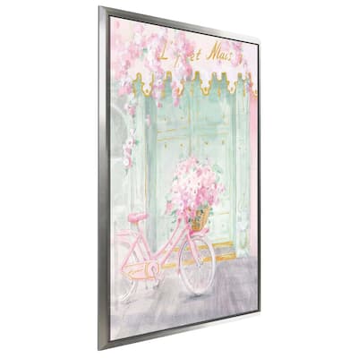 "Pastel Paris I" Print on Floating Canvas