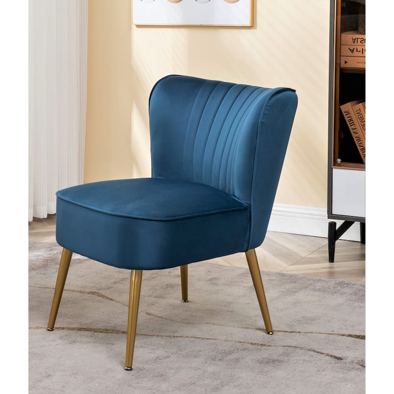 Us Pride Furniture Sauter 23.2" Wide Mid-Century Modern Microfiber Accent Chair