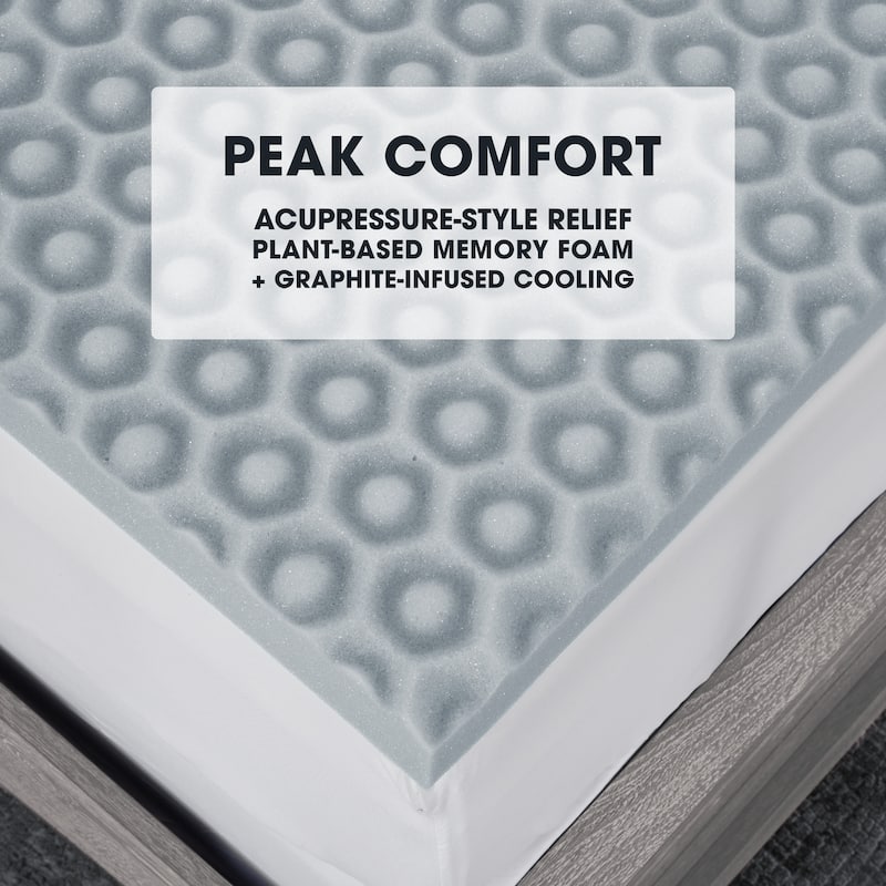 Dream Serenity Peak Comfort Memory Foam Mattress Topper