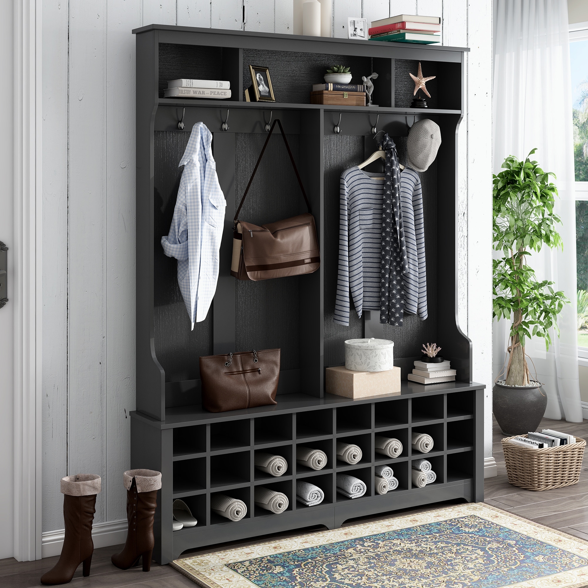Multiple coat sales rack