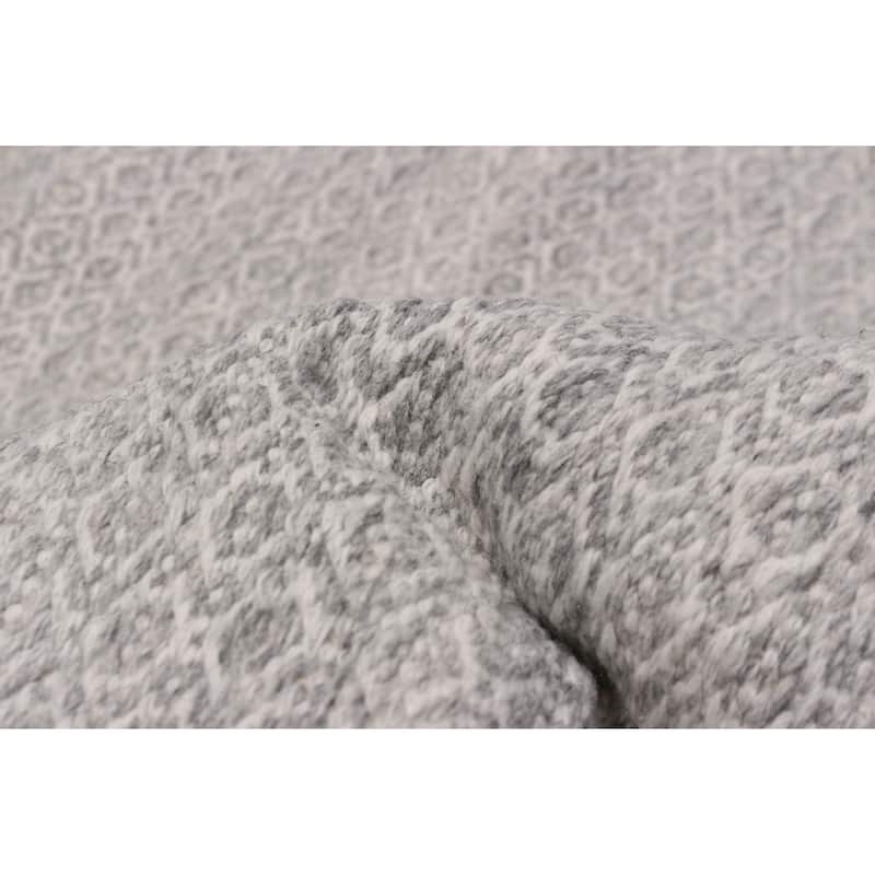 Nevada Grey Kilim 5'1" x 8'3" - 5'1 x 8'3