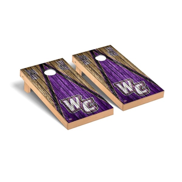 slide 2 of 5, Whittier Poets Weathered Cornhole Board Set