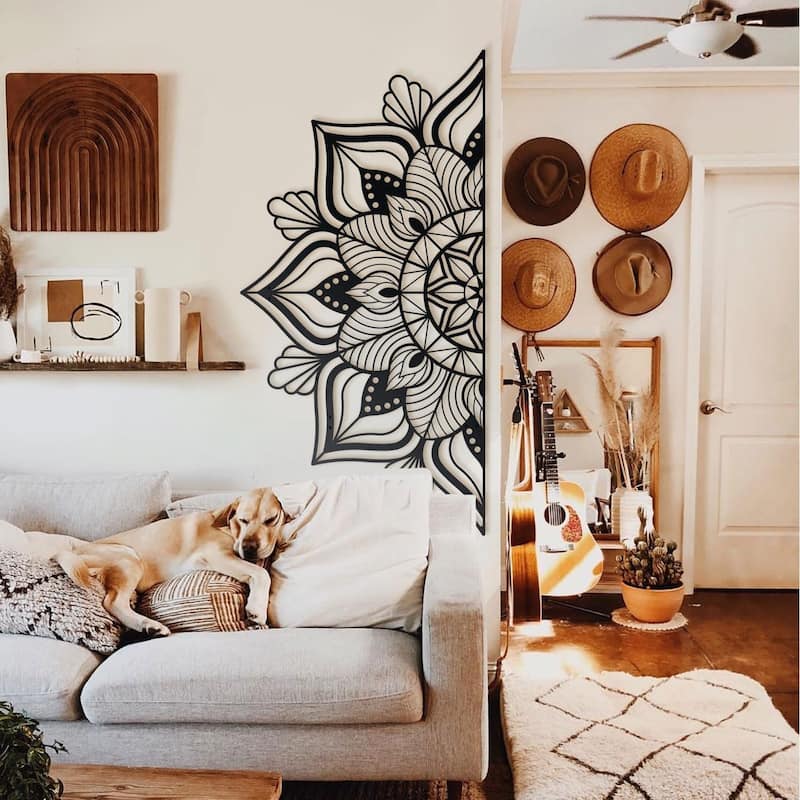 Sutra Mandala Metal Wall Art,