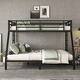 preview thumbnail 2 of 6, Metal Twin XL over Queen Bunk Bed