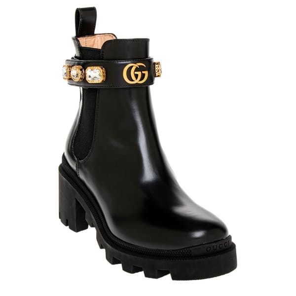 Gucci Ankle Boots with Gem Studded Straps - Bed Bath  display picture 2