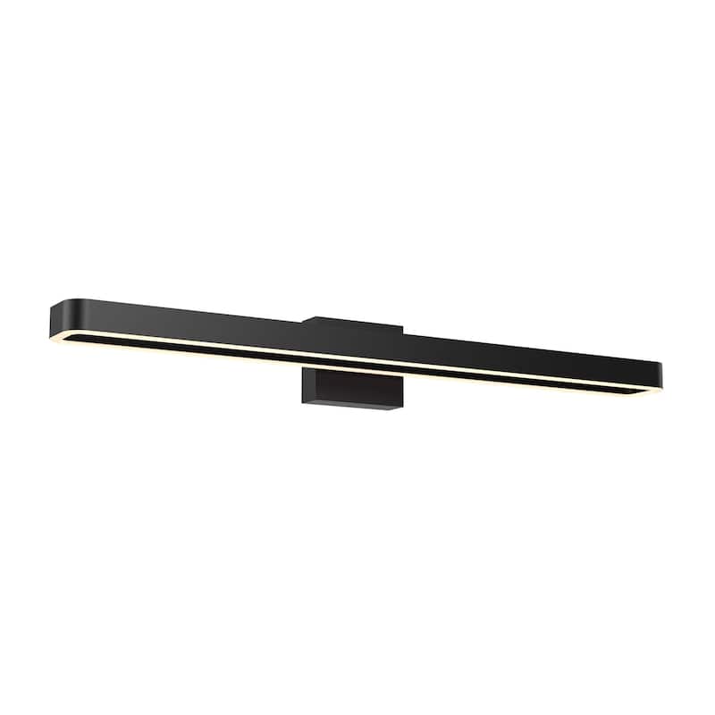 Aria 36 Inch Rectangular Swivel Vanity Wall Sconce - Black