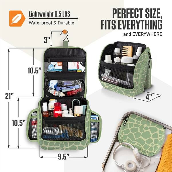 Hanging Travel Toiletry Bag - 12''L x 4''Wx 9.5'H - Bed Bath & Beyond -  42866485