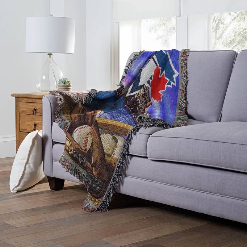 MLB Woven Tapestry Throw Blanket