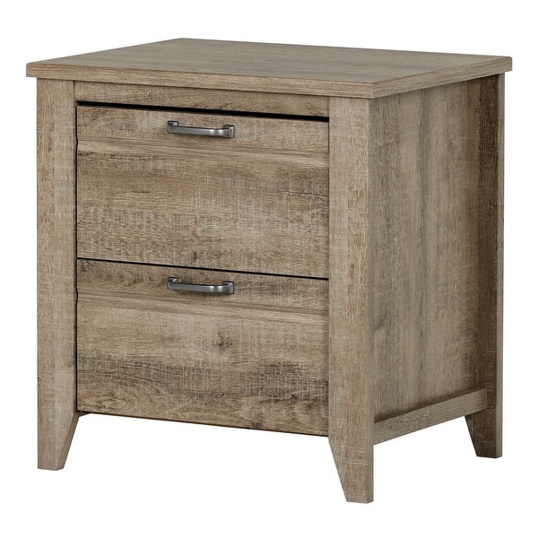Shop South Shore Lionel 2 Drawer Nightstand Overstock 14781646
