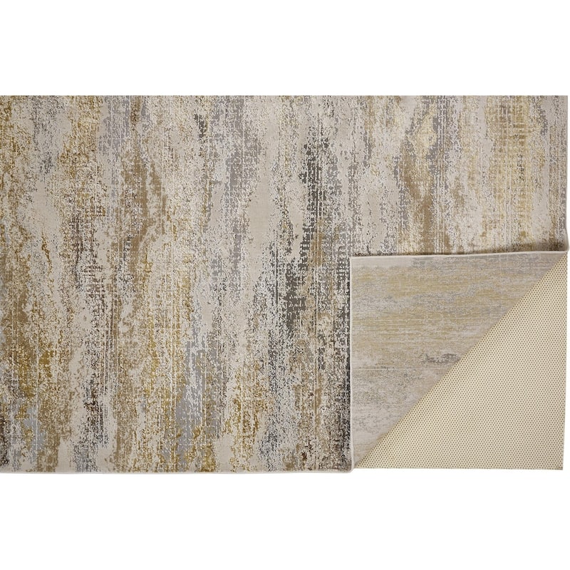 Zikaq Abstract Modern Non Skid Woven Area Rug By HomeRoots - 8' x 10'