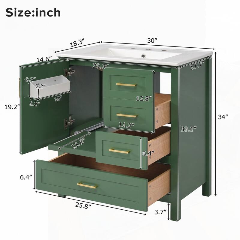 Bathroom Vanity with Sink Combination Set