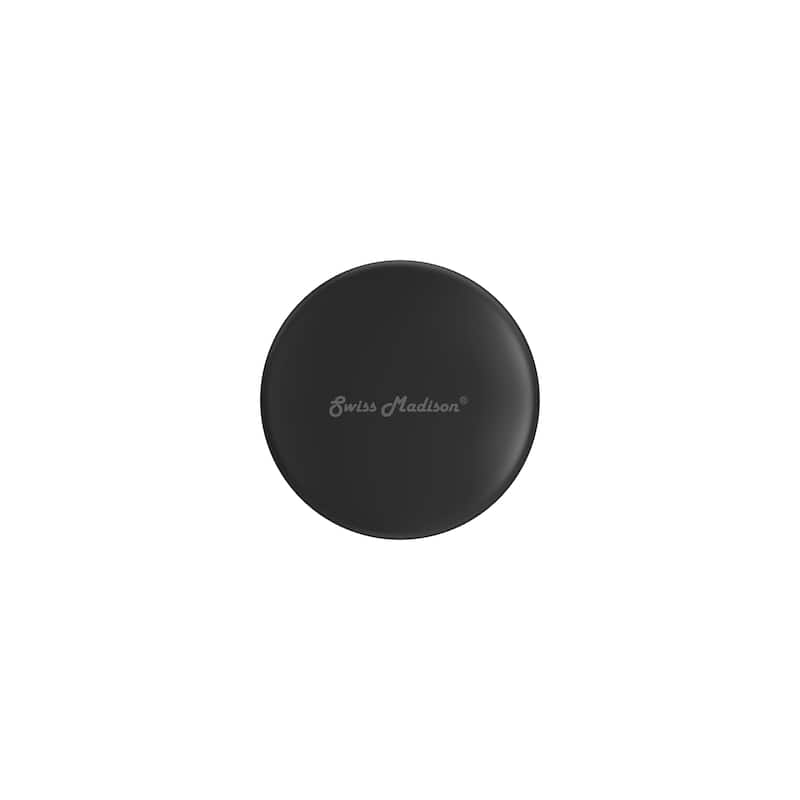Ceramic Pop Up Drain W/O Overflow In Matte Black - 8.87" x 2.87" 2.75" - 8.87" x 2.87" 2.75" - Black