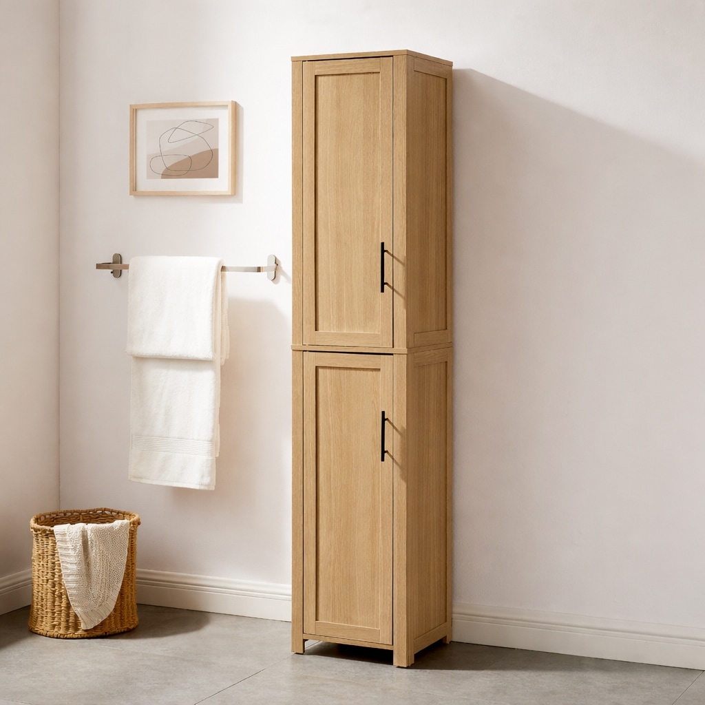 Crosley Savannah Linen Storage Cabinet