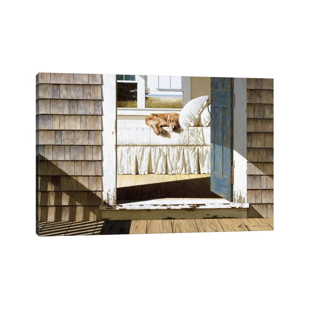 iCanvas "Beach House Dog" by Zhen-Huan Lu Canvas Print