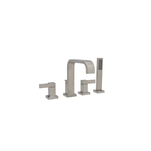 Mirabelle MIRRI4RTG Rigi Deck Mounted Roman Tub Filler with Built-In Diverter