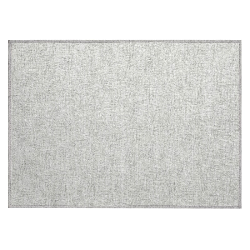 Machine Washable Indoor/ Outdoor Solid Causal Chantille Rug