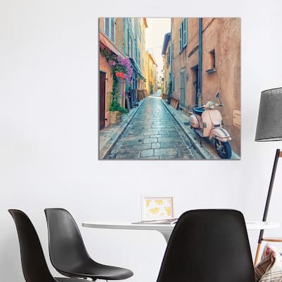 iCanvas "Saint Tropez Street" by Manjik Pictures Canvas Print
