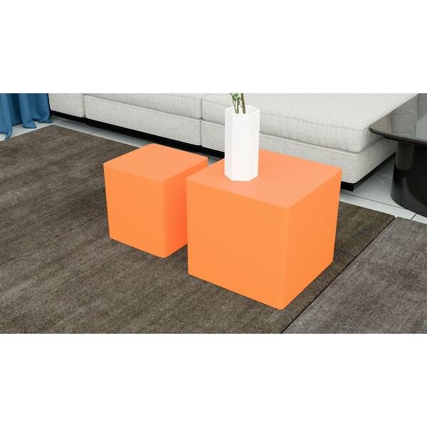 Mdf Nesting Table/Square Side Table/Coffee Table/End Table Set Of 2 ...