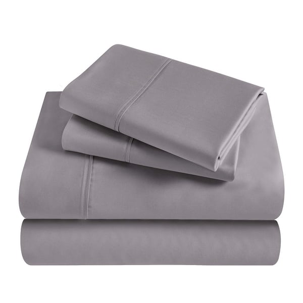 Superior Modal From Beechwood 300 Thread Count Deep Pocket or Extra Deep Pocket Sheet Set - King - 15" Deep Pocket - Grey