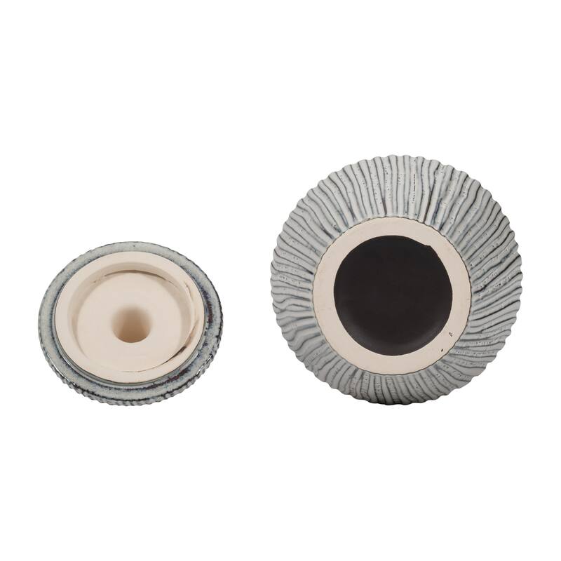 Sagebrook Home's Stoneware Vase Lidded Jar