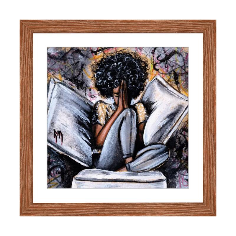 iCanvas "All I Have..." by Artist Ria - Walnut - 16x16x1