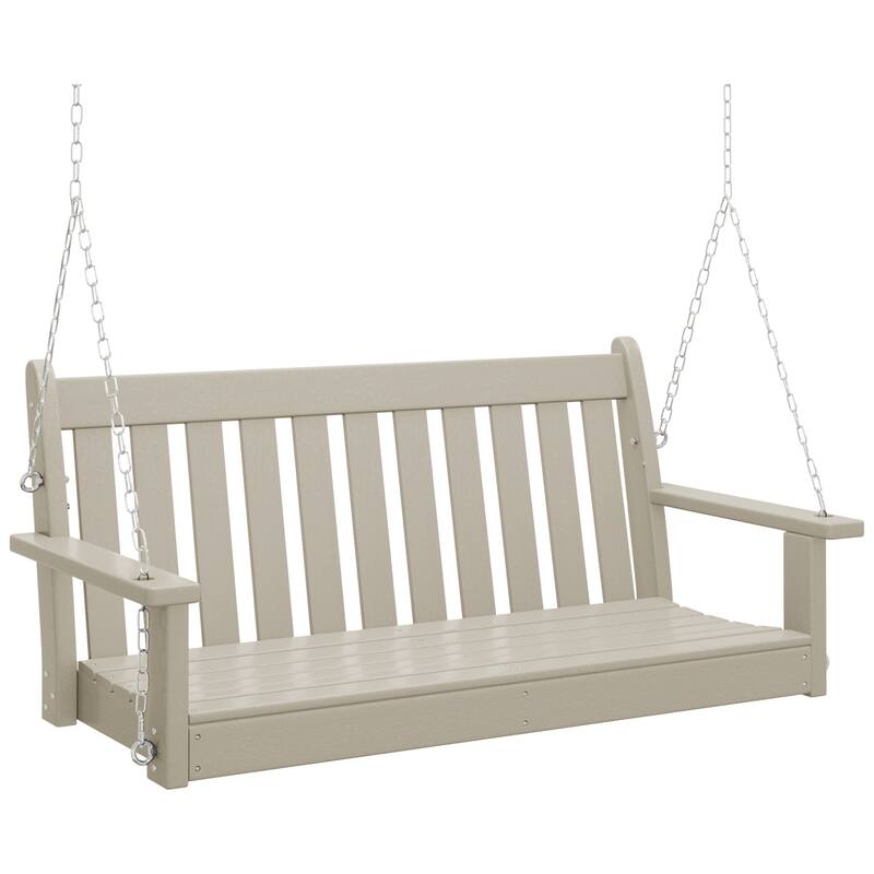Laguna Poly 51 Inch Porch Swing - Sand