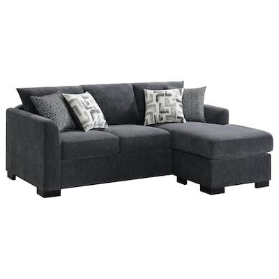 Storey Upholstered Sleeper Sectional Chaise Sofa