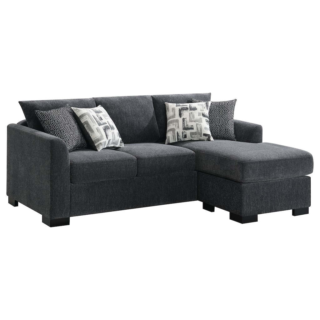 Storey Upholstered Sleeper Sectional Chaise Sofa