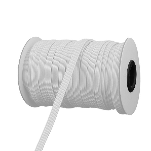 Sewing Tool Stretchy Elastic Band Spool Rope 29.5 Yards x 0.2 Inch - White/Gray. Opens flyout.