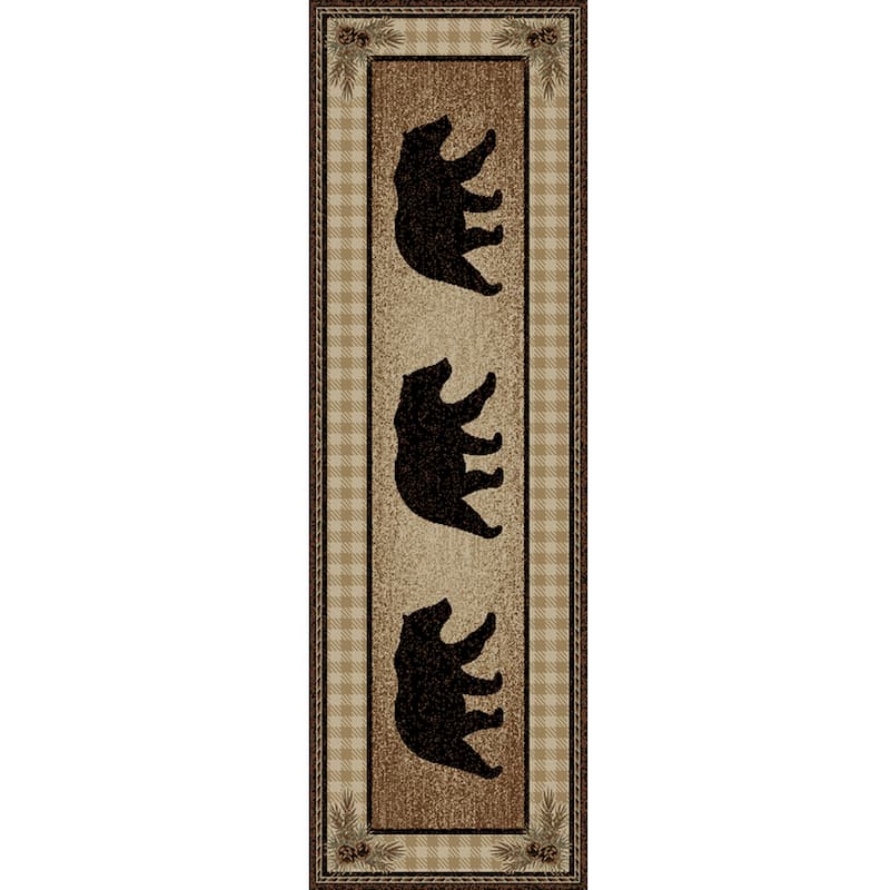 American Destination Townsend Brown Lodge Area Rug - 2'3"x7'7"