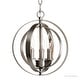 preview thumbnail 6 of 4, Luxury Industrial Chic Pendant Light, 11.75"H x 10.125"W, with Modern Farmhouse Style, Brushed Nickel Finish by Urban Ambiance
