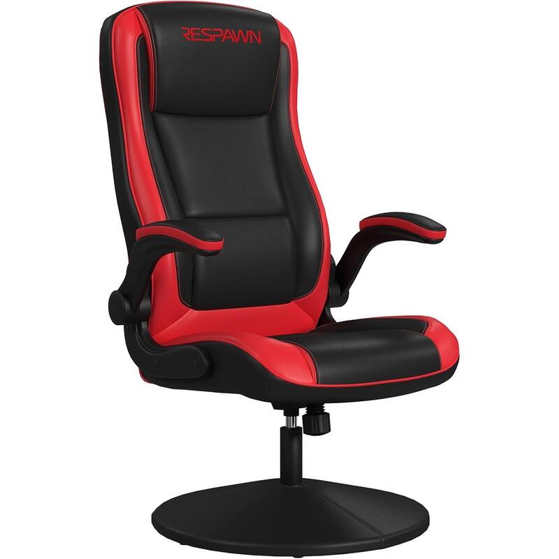 RESPAWN 800 Gaming Chair Floor, Swivel Rocker Gaming Chair, High Back Ergonomic Floor Gaming Chair for Kids and Adults - Red