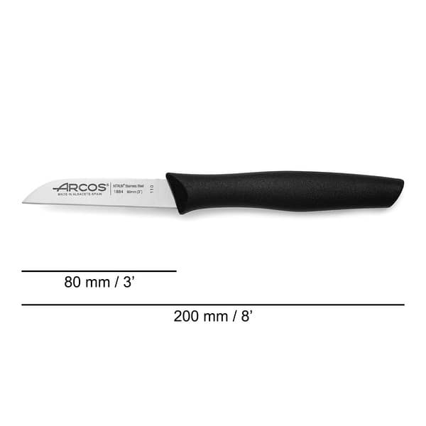 ARCOS Paring knife 3 inches Nitrum Stainless Steel.Paring Knife for Peeling Fruits and