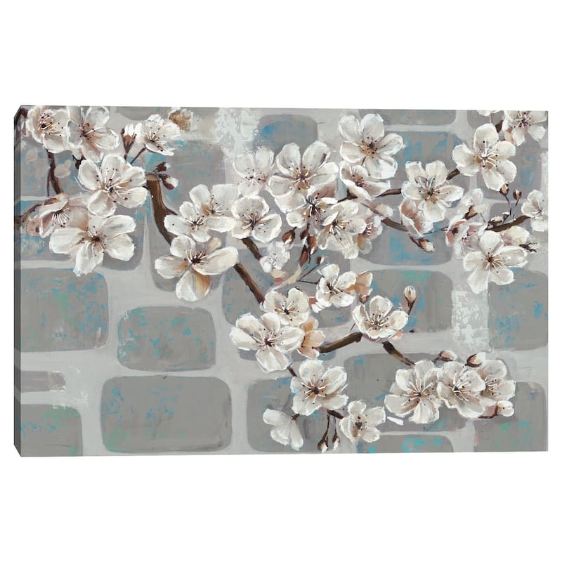 White Sakura Portrait by Frank Parson Canvas Art Print