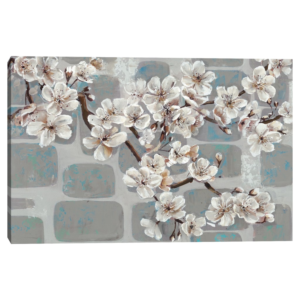 White Sakura Portrait by Frank Parson Canvas Art Print