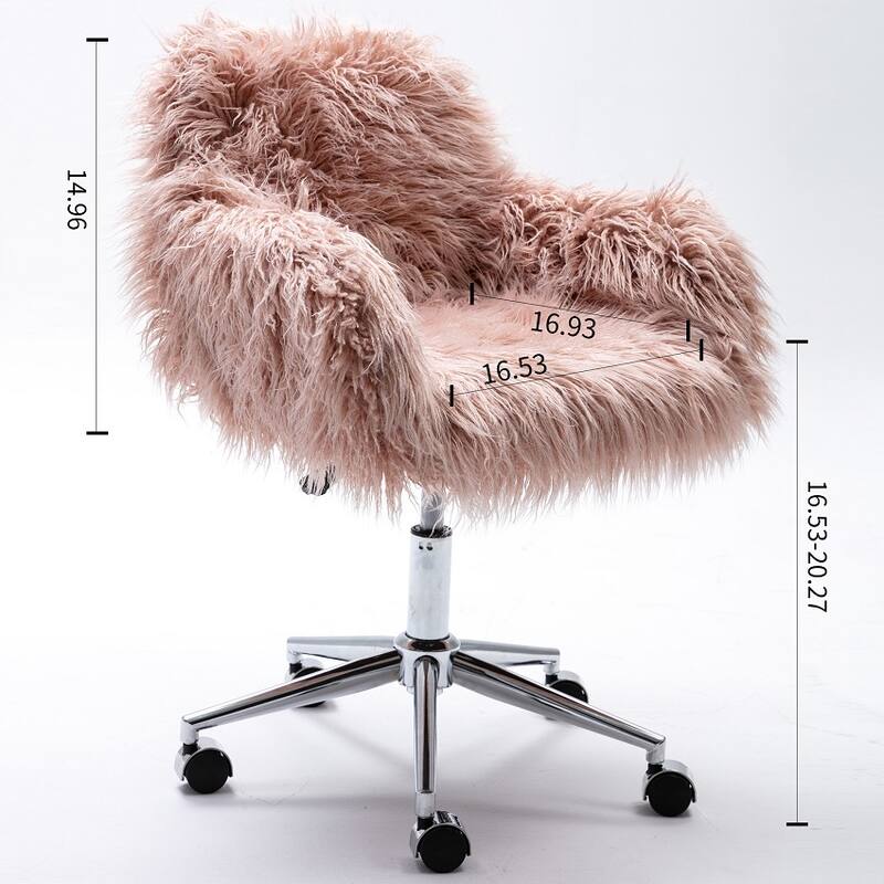 Modern home office chair, fluffy chair, makeup vanity Chair