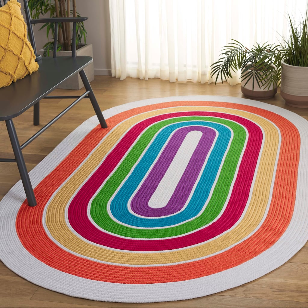 SAFAVIEH Handmade Braided Ganimeta Indoor/Outdoor Machine Washable Rug