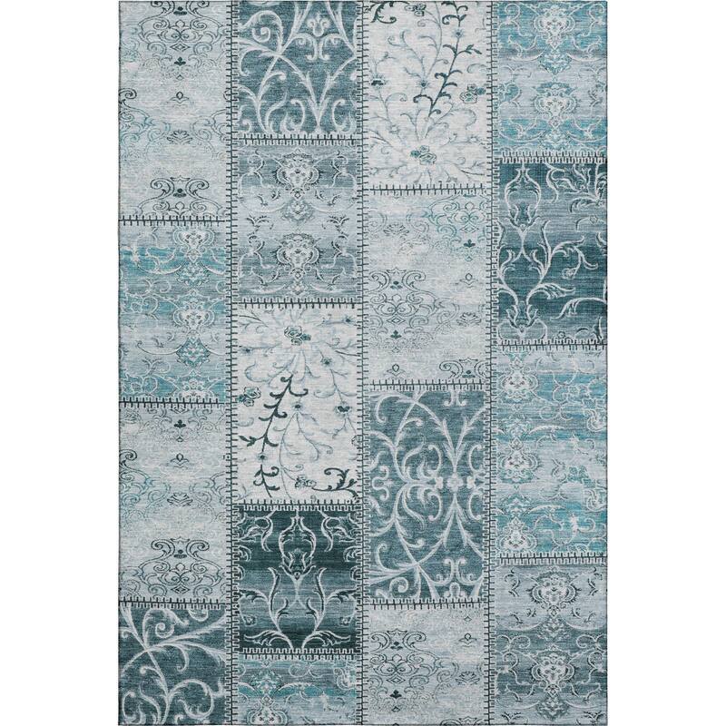 Premium Washable Super Soft Moroccan Boho Patchwork Mayfield Rug