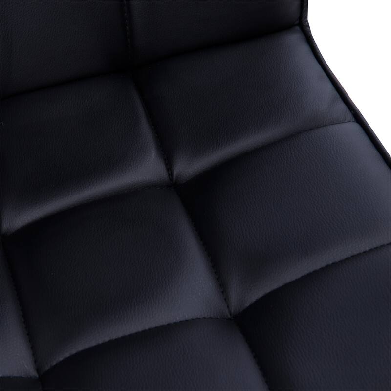 PU Leather Home Office Chair with Adjustable Height, Swivel Wheels