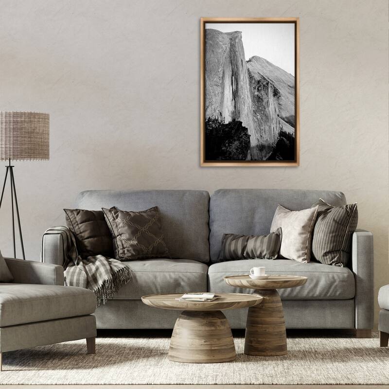 Stupell Towering Yosemite Cliff Framed Floater Canvas Wall Art Design By Gemma Bardot