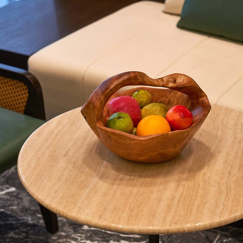 Greenage Cedar Basket with Handle,Perfect for Fruit Display