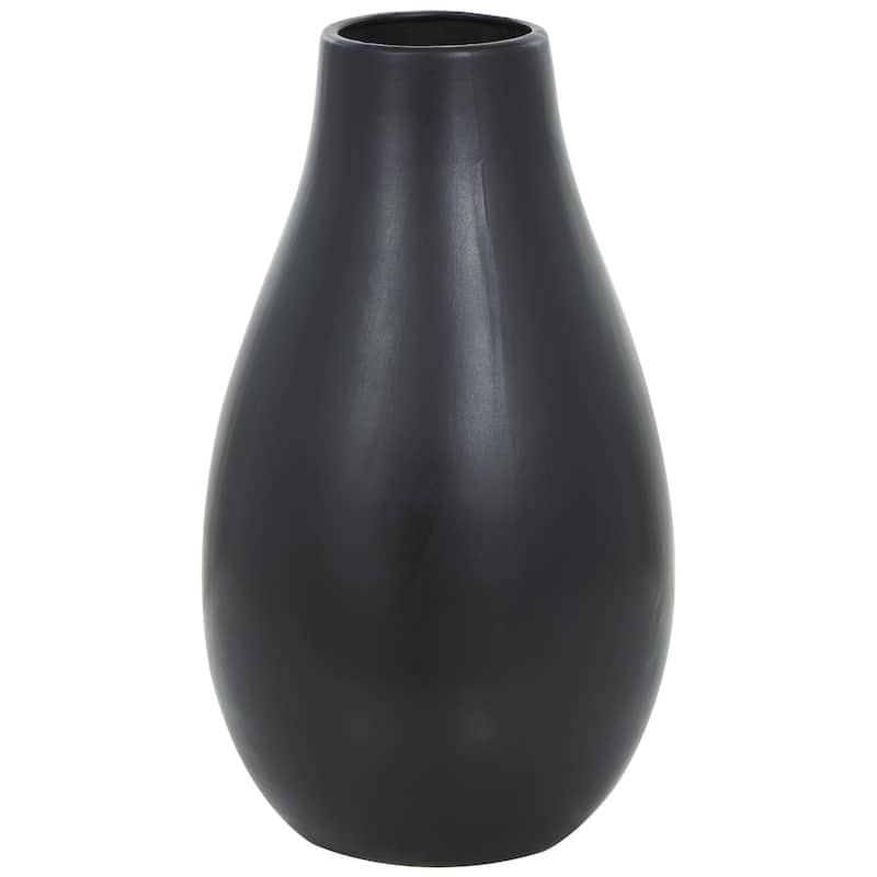 Ceramic Minimalistic Floor Decorative Vase - Black or White - Roche River Decor