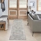 preview thumbnail 106 of 104, Nourison Astra Machine Washable Distressed Medallion Area Rug 2' x 6' - Gray/Blue