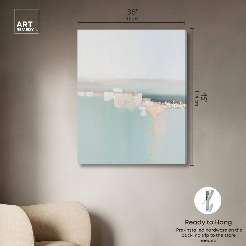 Shimmering Calm Canvas by Art Remedy, Gallery Wrapped