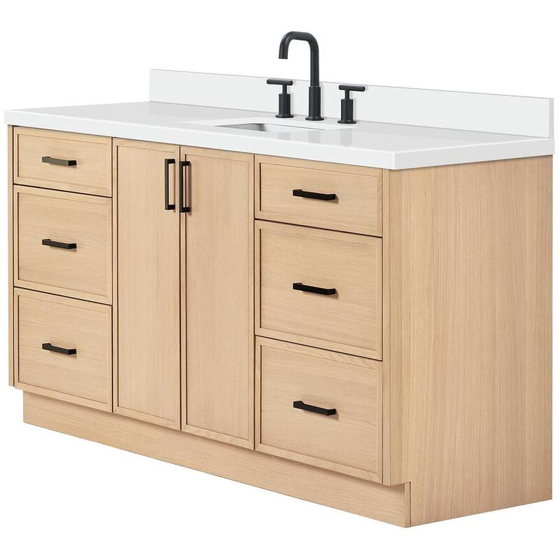 Ariel K67WQRVO Kelly 67" Free Standing Single Basin Vanity Set with