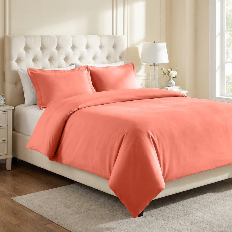 Superior Wrinkle Resistant Cotton Blend Duvet Cover Set