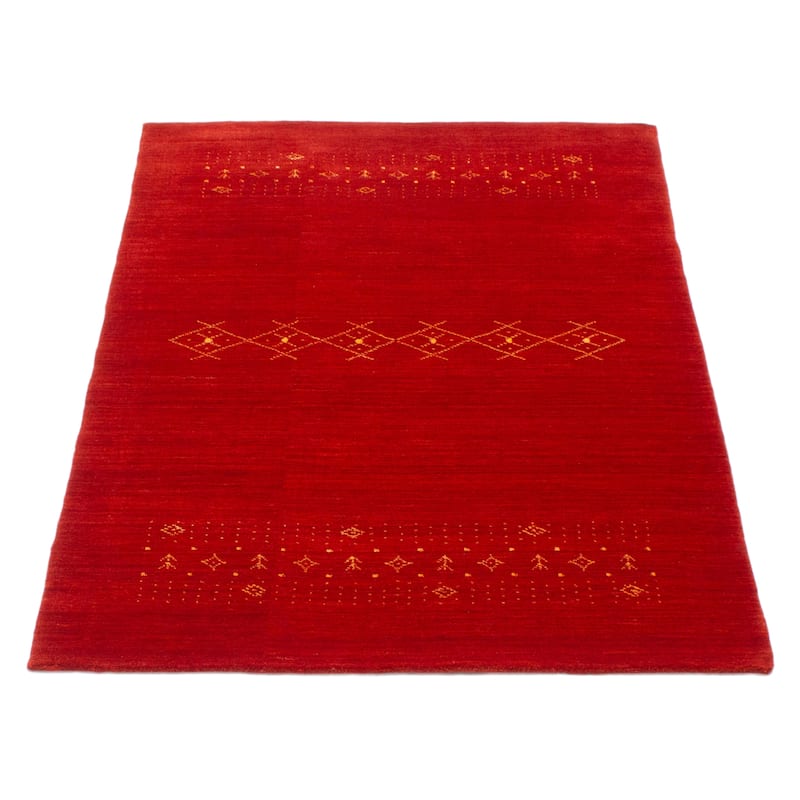 Kashkuli Gabbeh Red Rug 4'1" x 5'11" - 4'1 x 5'11