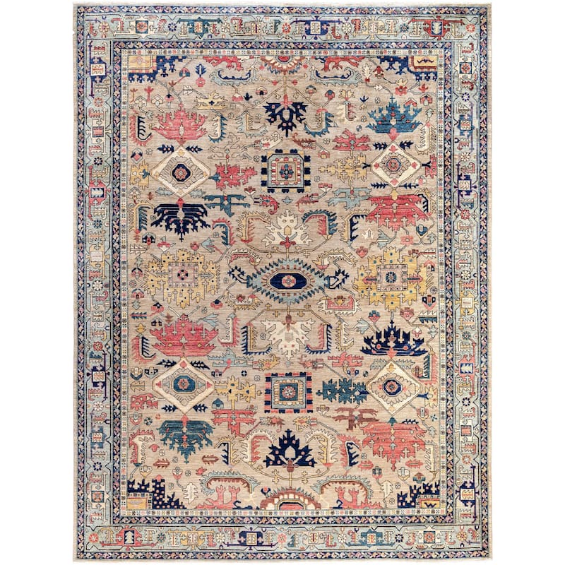 Serapi One-of-a-Kind Hand-Knotted Area Rug - Beige - 9' 1" x 12' 0"