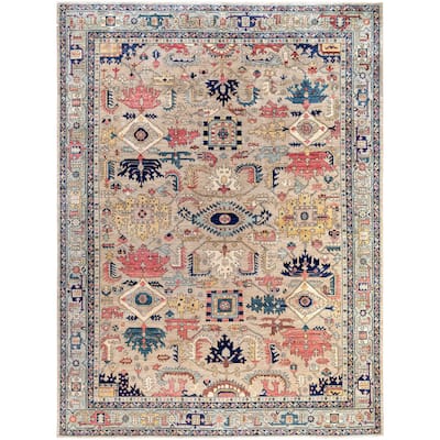 Serapi One-of-a-Kind Hand-Knotted Area Rug - Beige - 9' 1" x 12' 0"